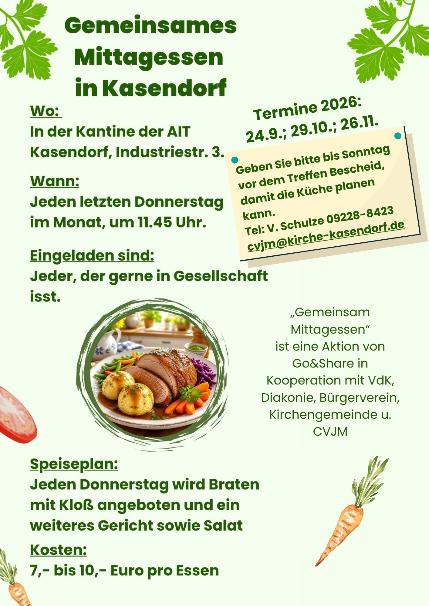 Gemeinsam Mittagessen
